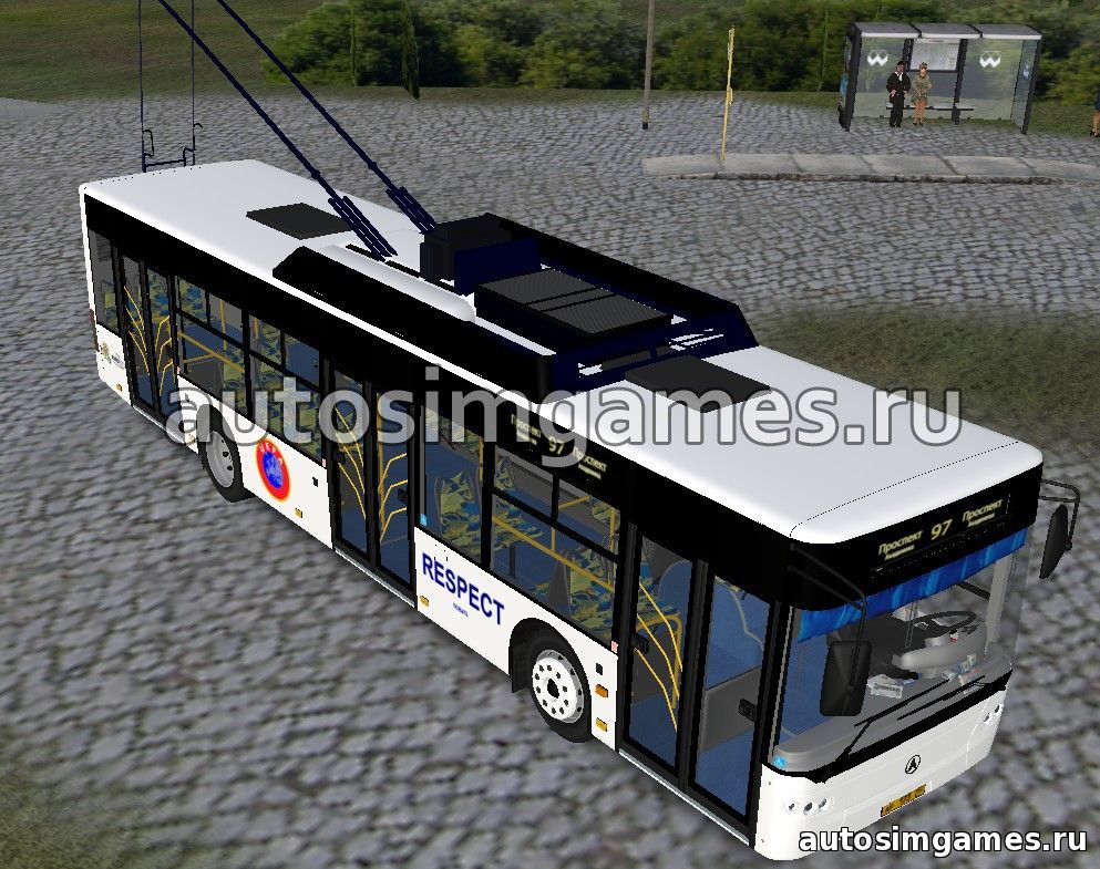 Мод троллейбус ЛАЗ E183A1 BETA для omsi 2