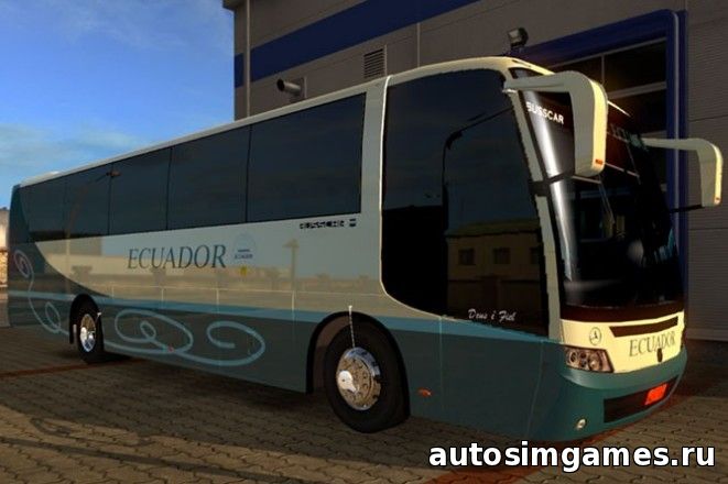 Мод автобус Busscar El Buss 340 v2.0 для Euro Truck Simulator 2 1.23