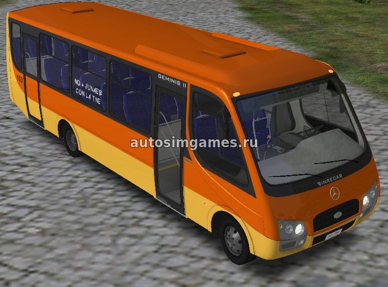Микроавтобус Inrecar Geminis II MB LO 915 v0.95 для Omsi 2 скачать мод