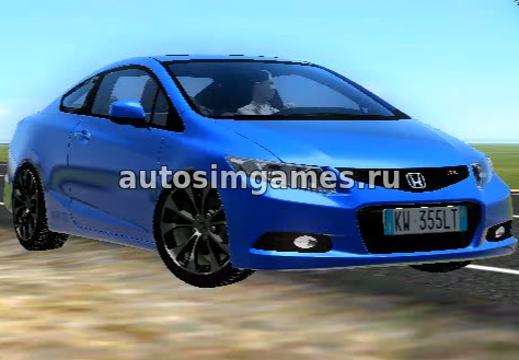 Honda Civic Si 2013 для City Car Driving 1.5.3