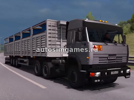 Грузовик Камаз 54115-43118 для Euro Truck Simulator 2 v1.27 мод