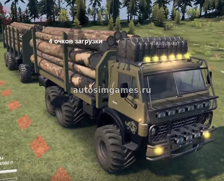 Российский грузовик Камаз-4310 Фантом для SpinTires 2017 03.03.16