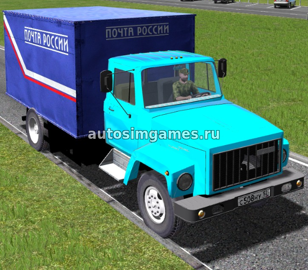 Мод российский грузовик Газ-3309 для City Car Driving 1.5.5