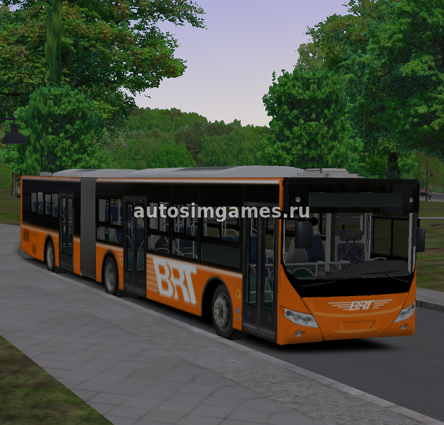 Мод китайский сочлененный автобус VeFans Bus 18 для Omsi 2 с АКПП