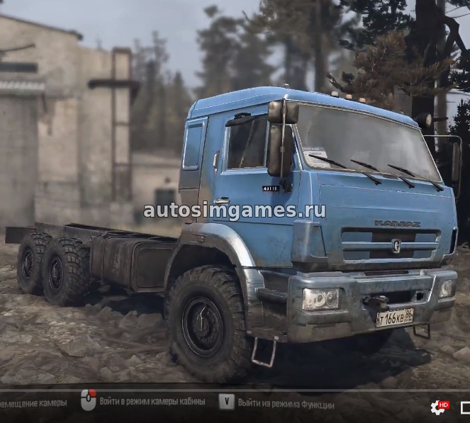 Мод российский грузовик Камаз-43118 для Mudrunner 2018 v06.03.18
