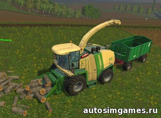 Krone big x 1100 для farming simulator 2015