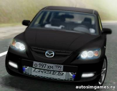 Мод Mazda 3 MPS для City Car Driving 1.4.1