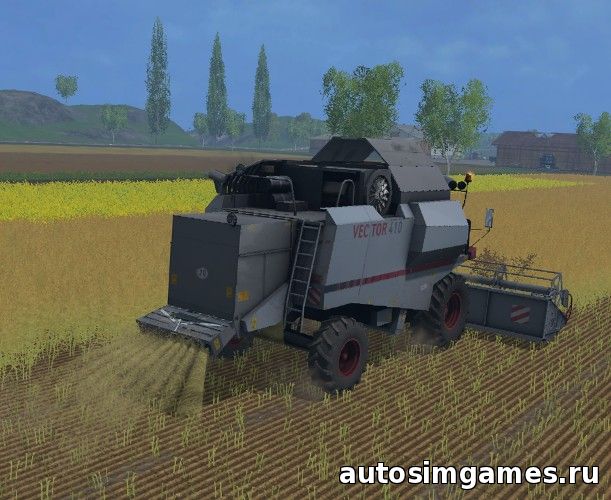 скачать комбайн ростсельмаш Вектор-410 для Farming Simulator 2015