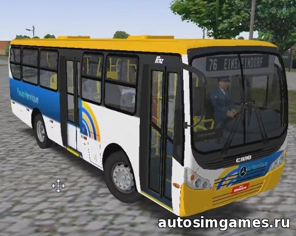 автобус caio foz super mb of-1418 для omsi 2
